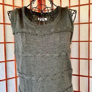 Calvin Klein Grey Wool Blend Sweater Midi NWOT